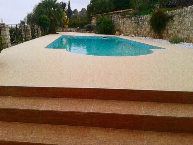 Resin bound pool surround Swansea